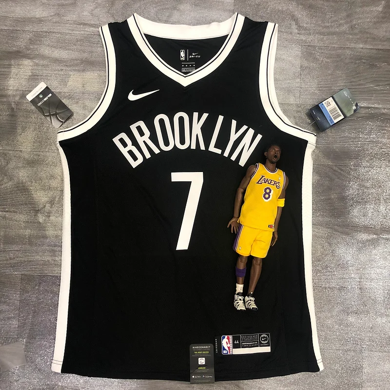 Brooklyn Nets Basketball jersey V-neck  Black #7 DURANT