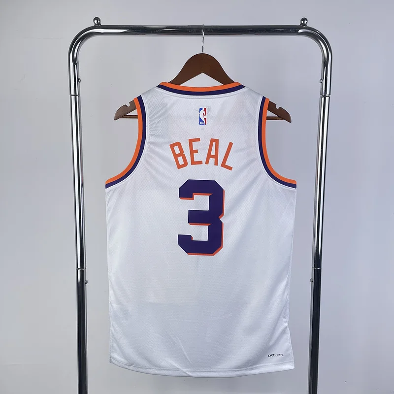 2024 Season NBA Phoenix Suns Basketball jersey Home White #3 BEAL