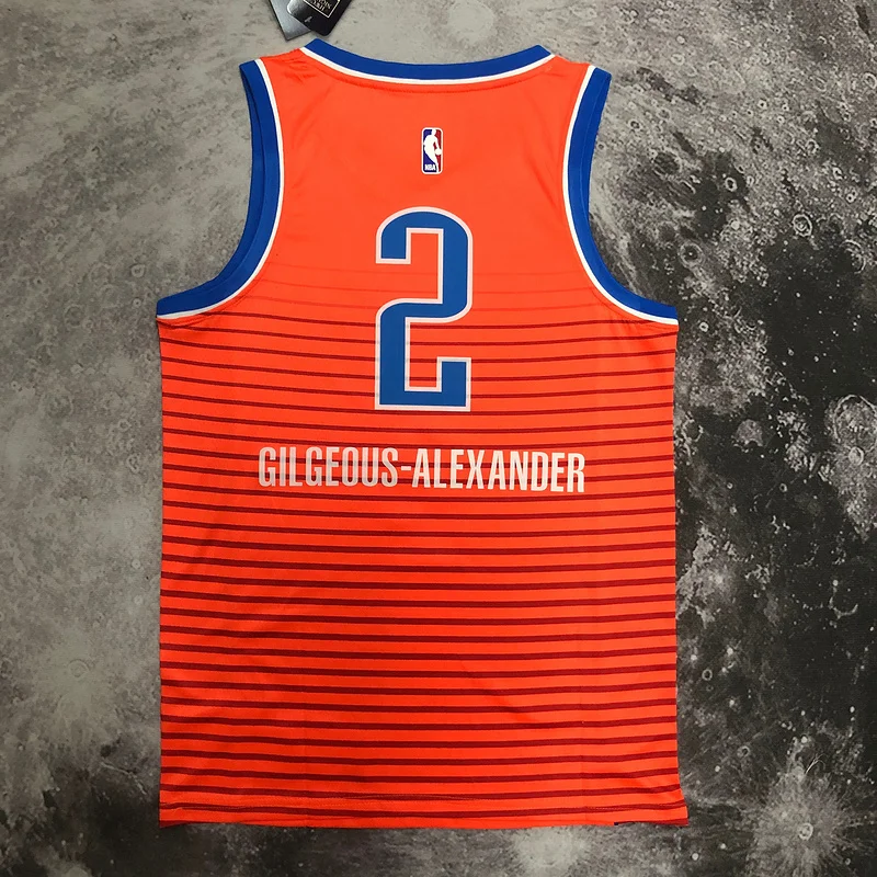 NBA Oklahoma City Thunder Basketball Jersey trapeze limited #2 GILGEOUS ALEXANDER