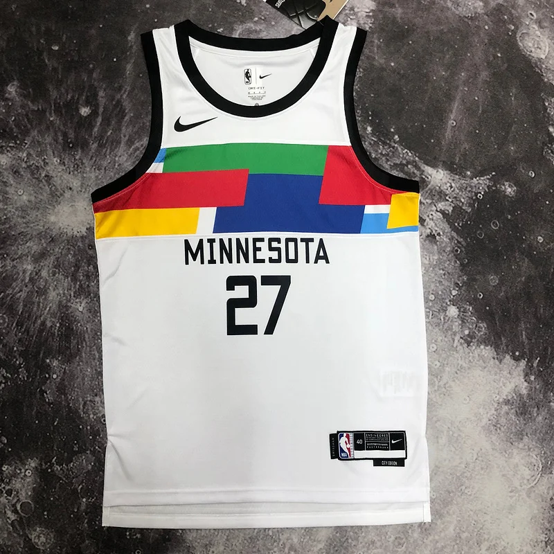 2023 Minnesota Timberwolves Basketball Jersey city version #27 GOBERT