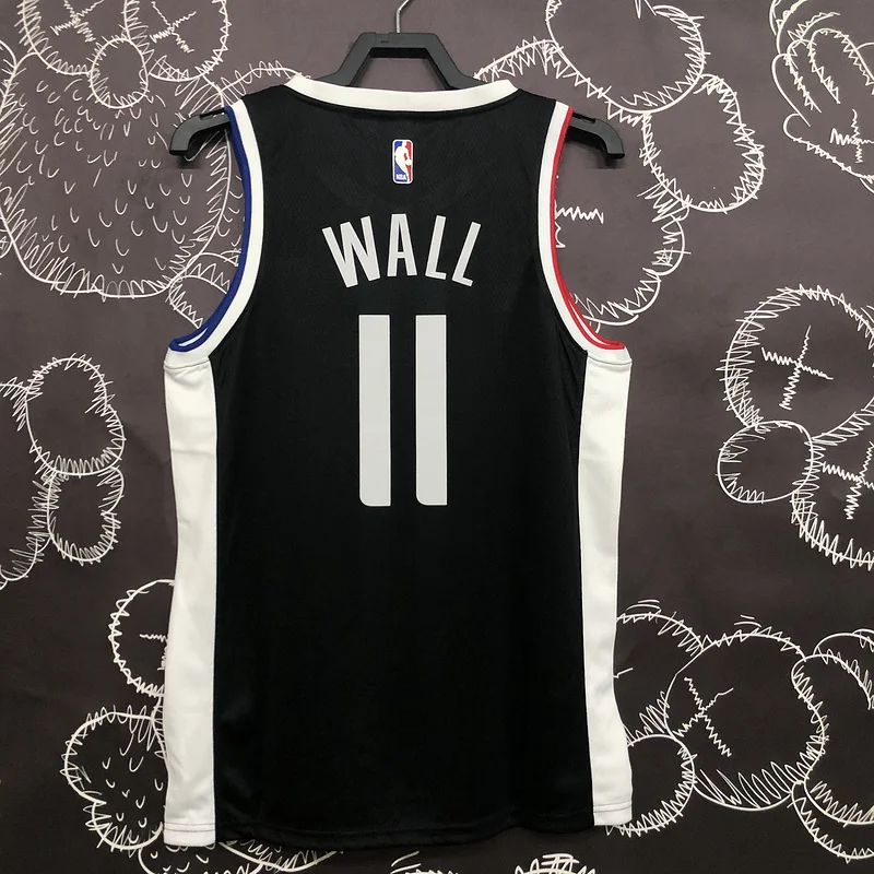 NBA Los Angeles Clippers Basketball jersey   Latin  Black   #11   WALL