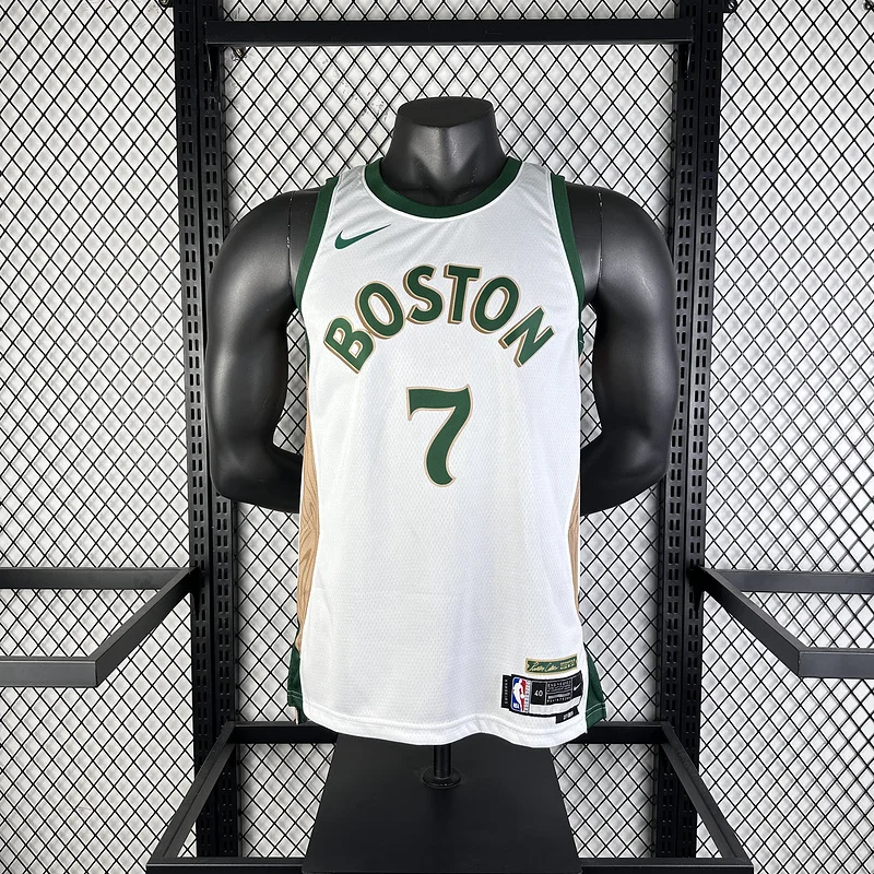 2024 Season NBA Boston Celtics Basketball Jersey city version #7 BROWN