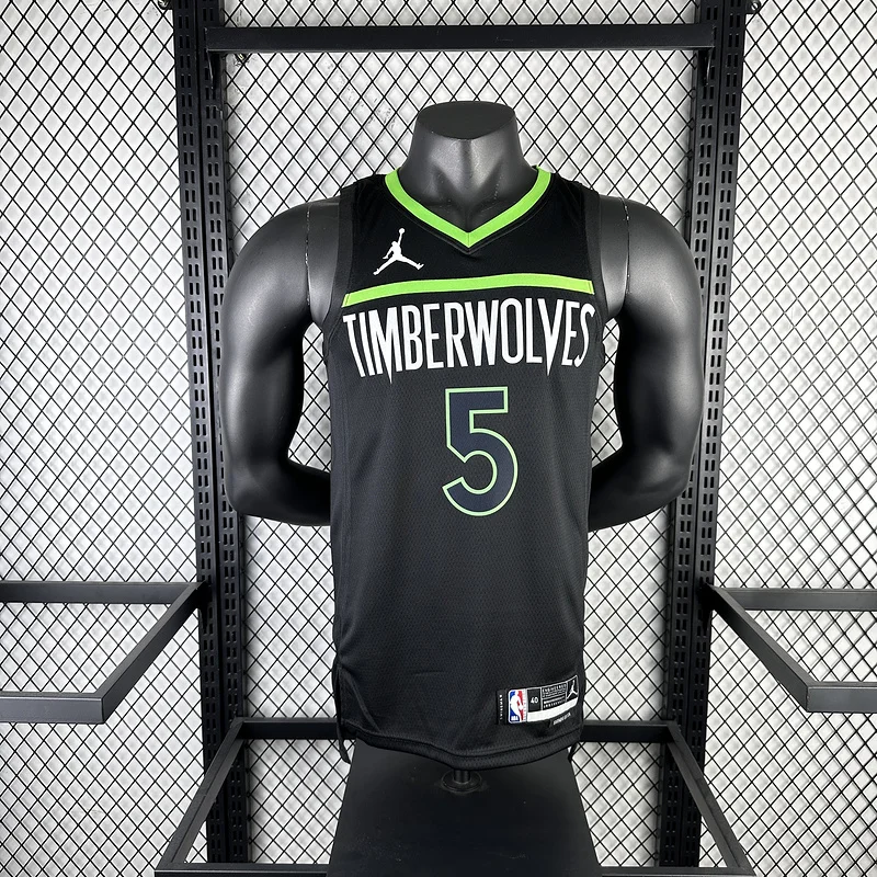 2023 Minnesota Timberwolves Basketball Jersey trapeze limited #5 EDWARDS