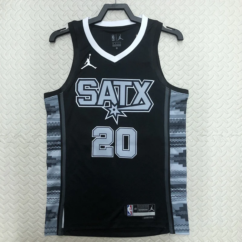 2023 San Antonio Spurs Basketball Jersey trapeze limited #20 GINOBILI