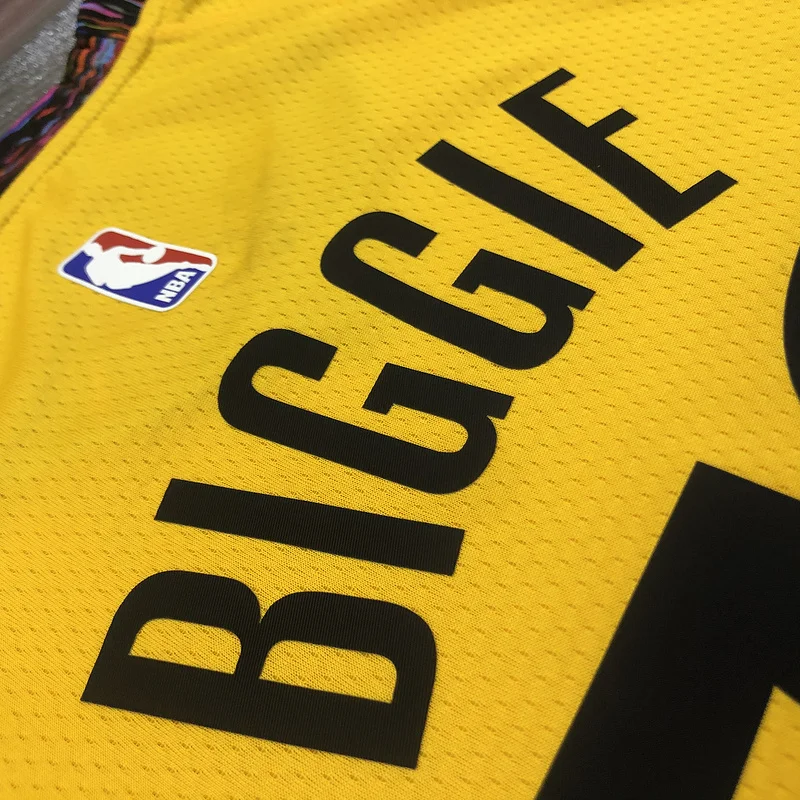 Brooklyn Nets Basketball jersey Commemorative Edition Yellow Camouflage #72 BIGGIE