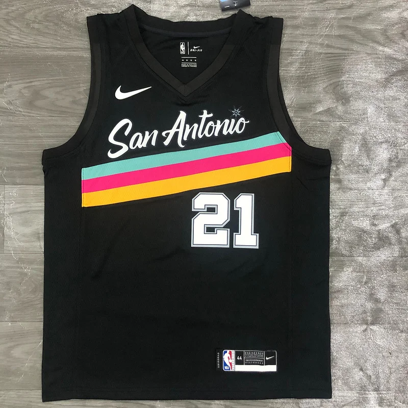 2021 San Antonio Spurs Basketball Jersey city version #21 DUNCAN