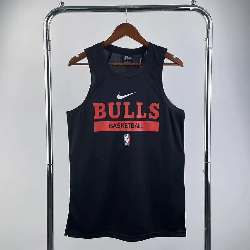 2023 Season NBA Chicago Bulls Basketball jersey black training vest