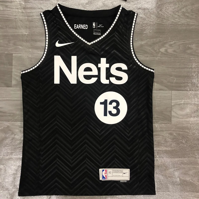 2021 Season Brooklyn Nets Basketball jersey bonus edition #13 HARDEN