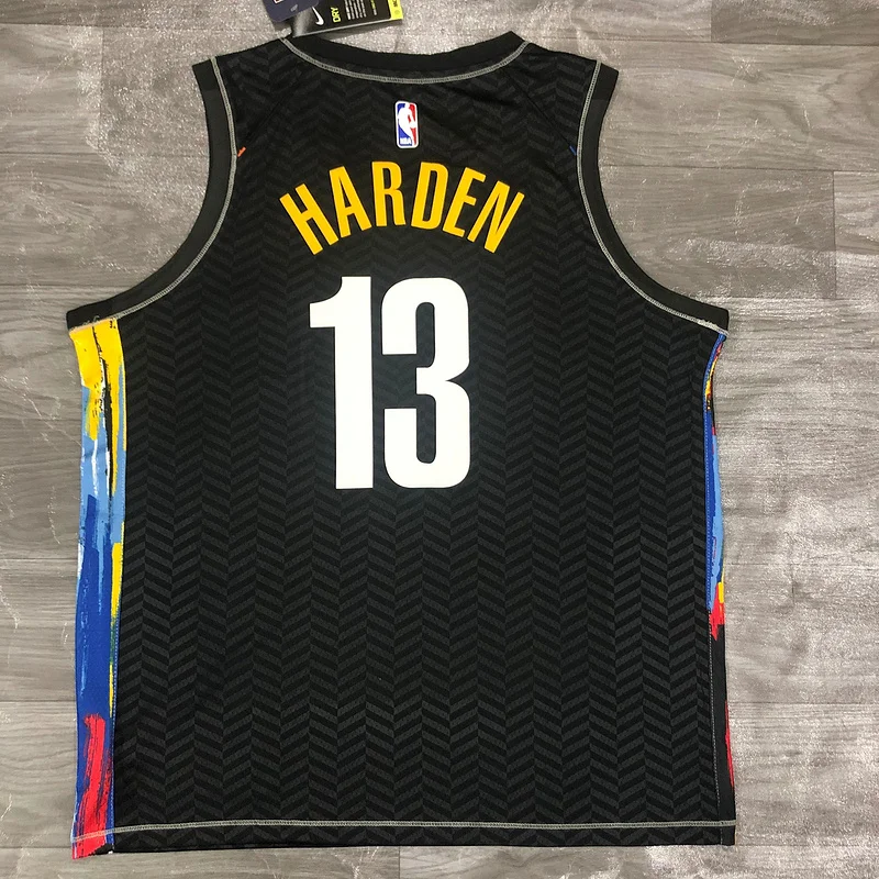 2021 Season Brooklyn Nets Basketball jersey city version graffiti style #13 HARDEN