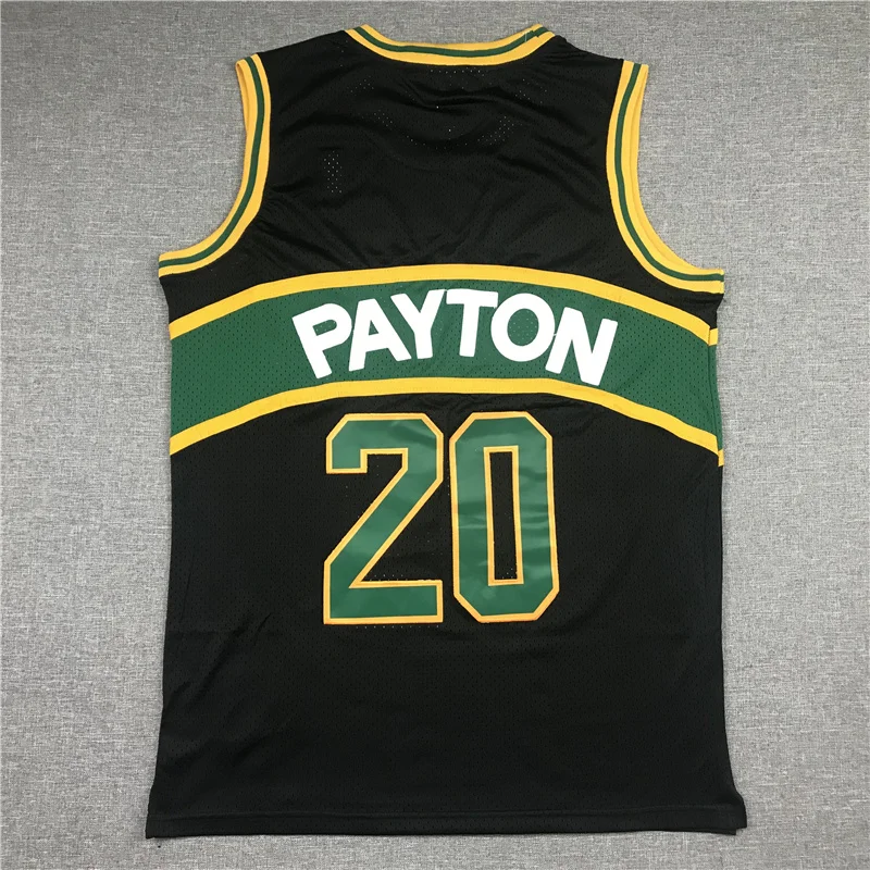 Mitchell Ness NBA Seattle SuperSonics Basketball jersey 20 Black Green