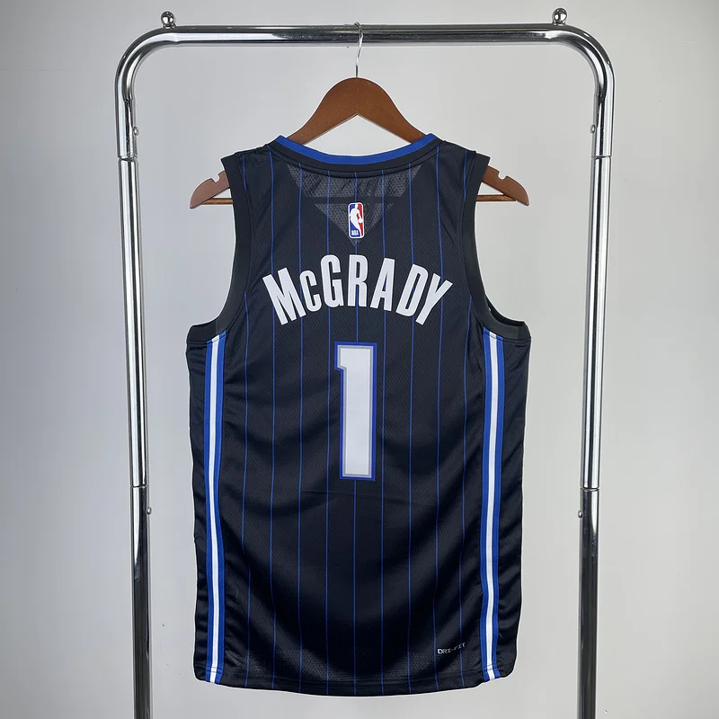 2023 Orlando Magic Basketball Jersey Black stripe #1 McGrady