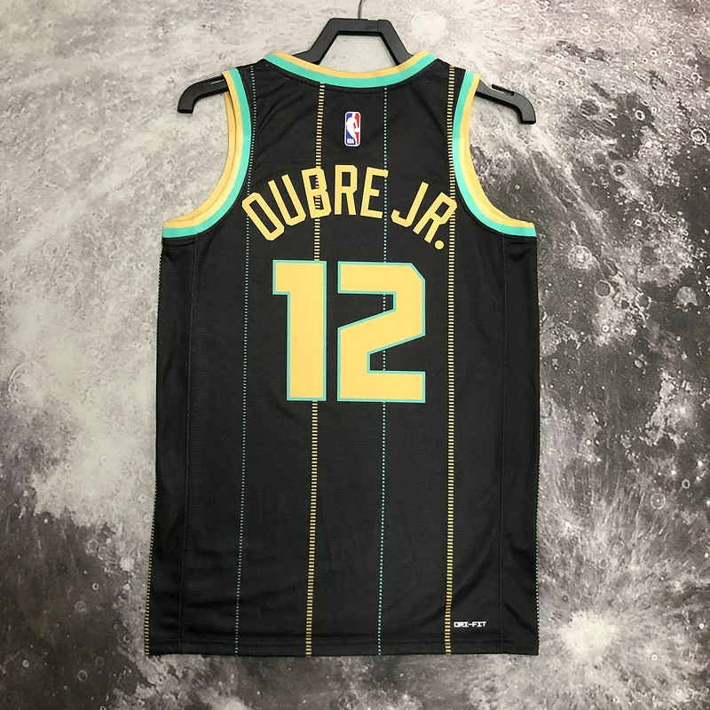 2023  Charlotte Hornets Basketball Jersey   city version #12  OUBRE JR