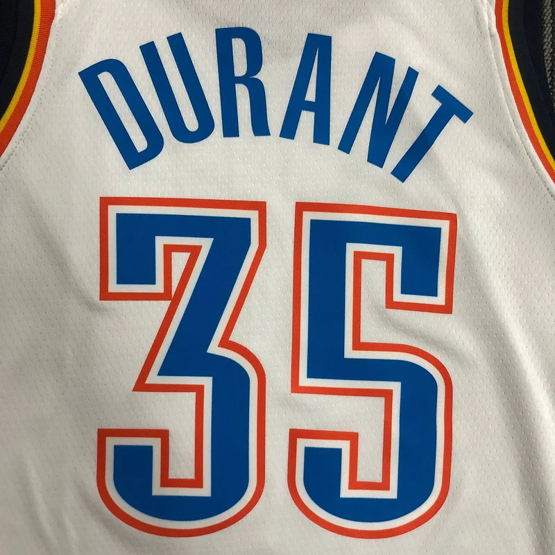 NBA Oklahoma City Thunder Basketball Jersey White #35 DURANT