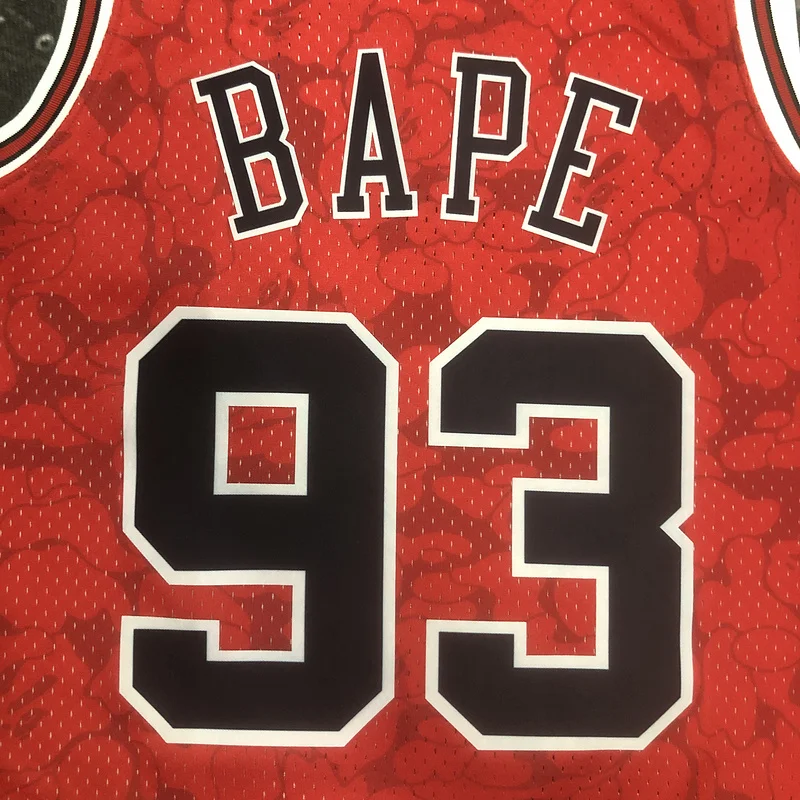 BAPE×M&N co-branded NBA Chicago Bulls Basketball jersey