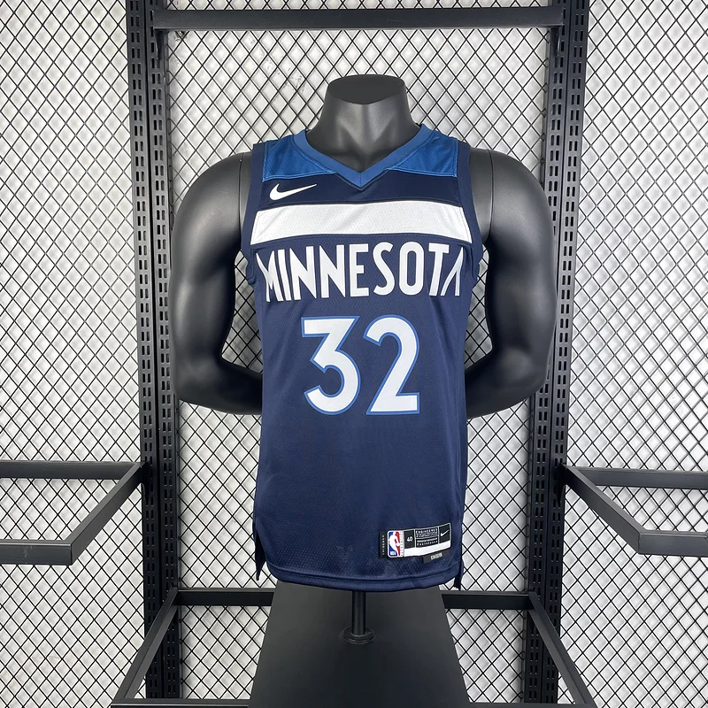 2023 Minnesota Timberwolves Basketball Jersey Aawy Blue #32 TOWNS