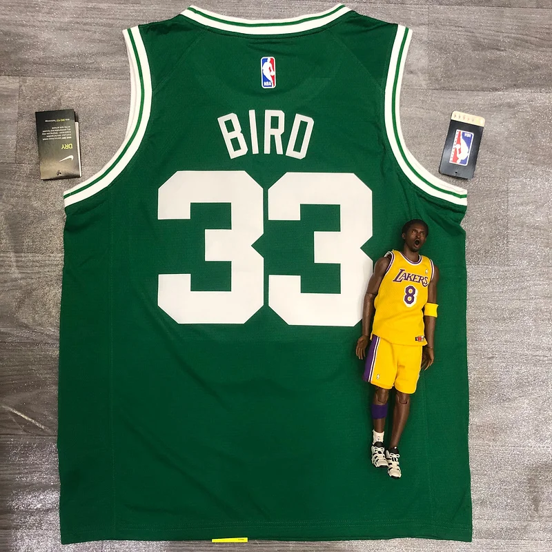 NBA Boston Celtics Basketball Jersey Retro Green #33 BIRD