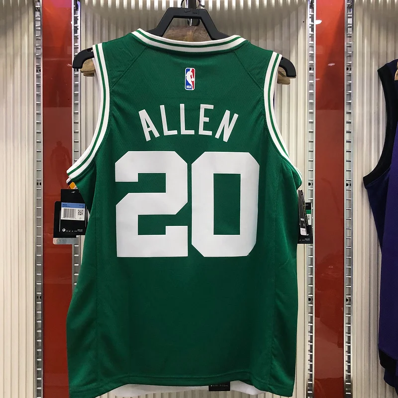 NBA Boston Celtics Basketball Jersey Retro Green #20 ALLEN