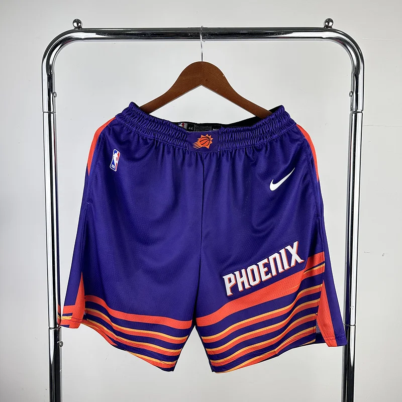 2024 Season NBA Phoenix Suns Basketball Aawy Purple Shorts