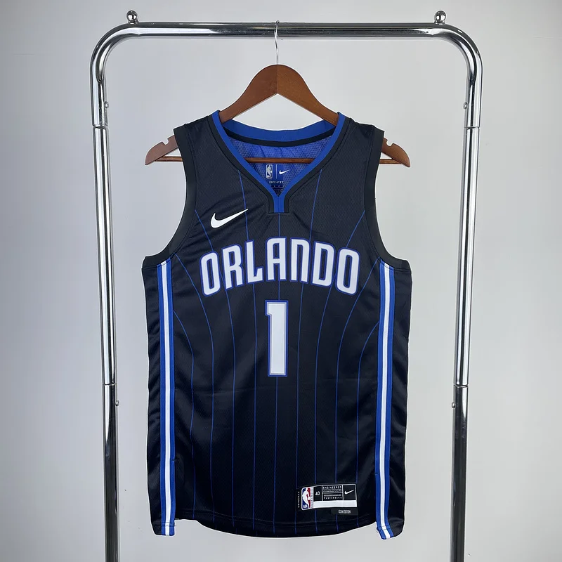 2023 Orlando Magic Basketball Jersey Black stripe #1 McGrady