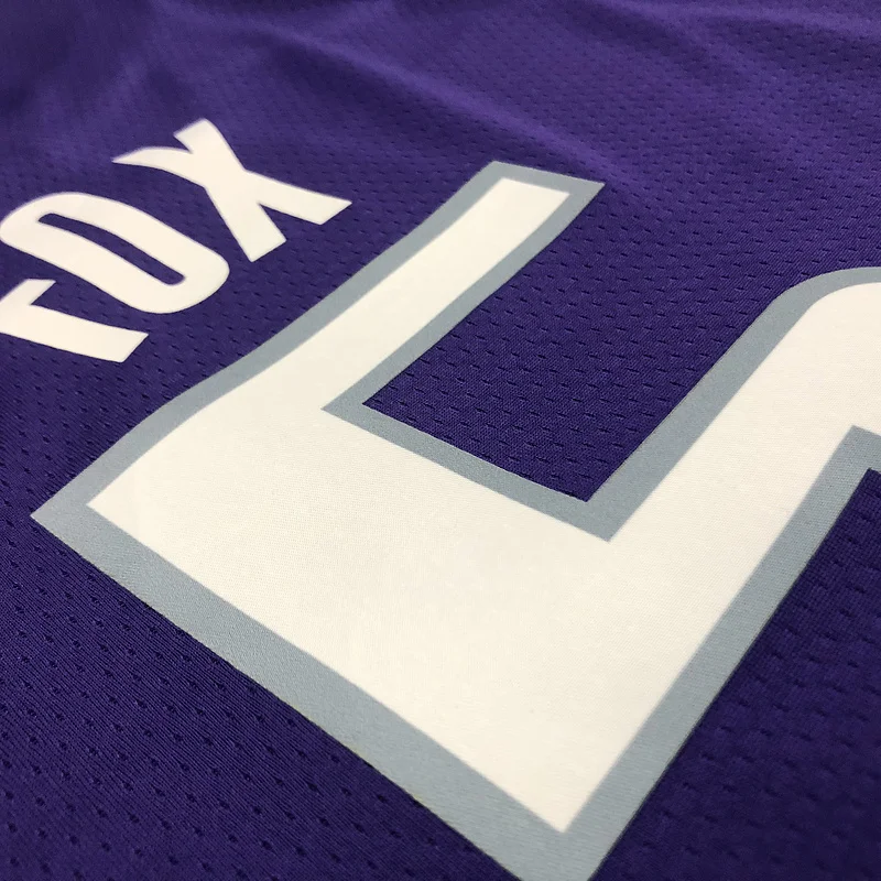 75th anniversary Sacramento Kings Basketball Jersey Purple #5 FOX