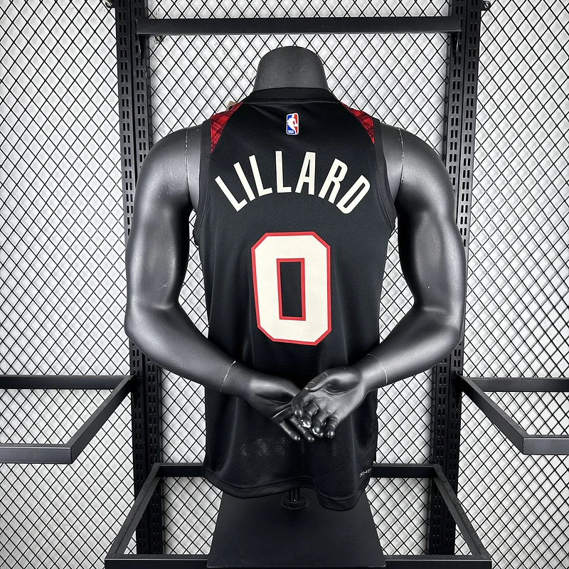 2024  Portland Trail Blazers Basketball Jersey   city version  #0   LILIARD