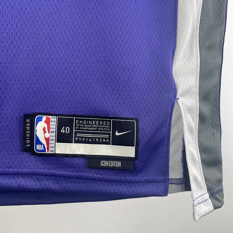 2023 Sacramento Kings Basketball Jersey Aawy Purple #5 FOX