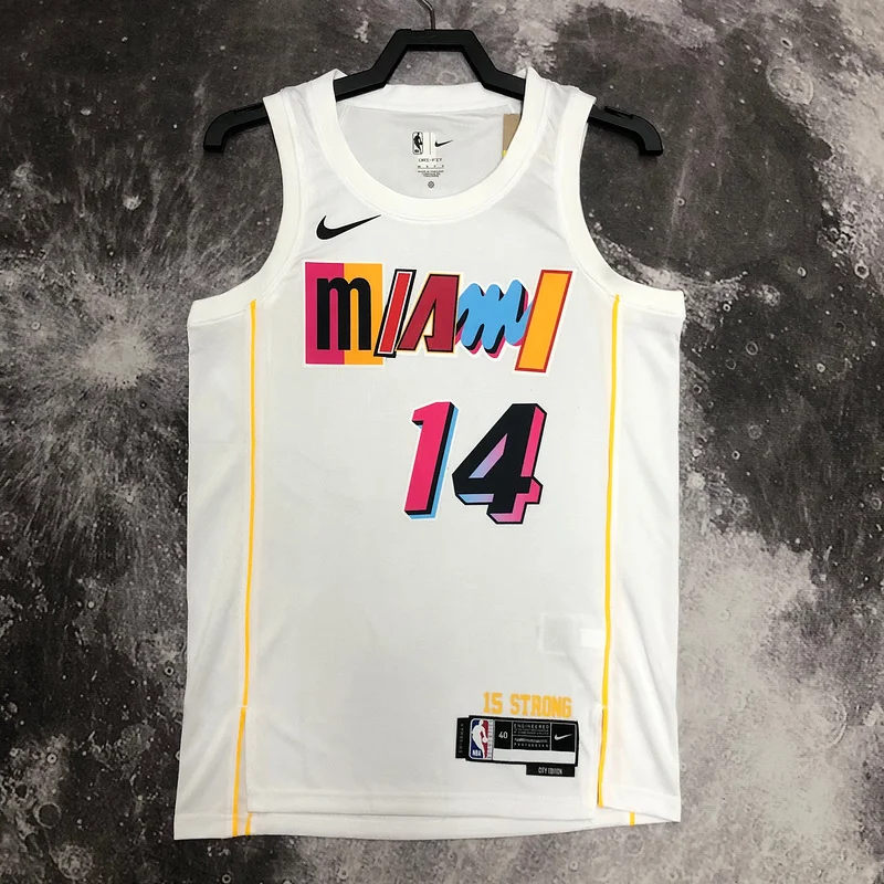 2023 SeasonNBA Miami Heat basketball jersey city version #14 HERRO