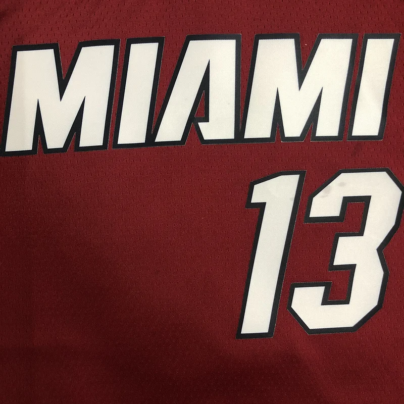 75th anniversary NBA Miami Heat basketball jersey trapeze limited #13 ADEBAYO