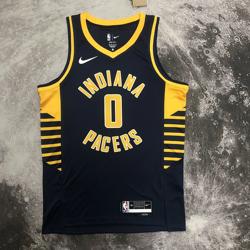 2023 Indiana Pacers Basketball Jersey Aawy #0 HALIBURTON