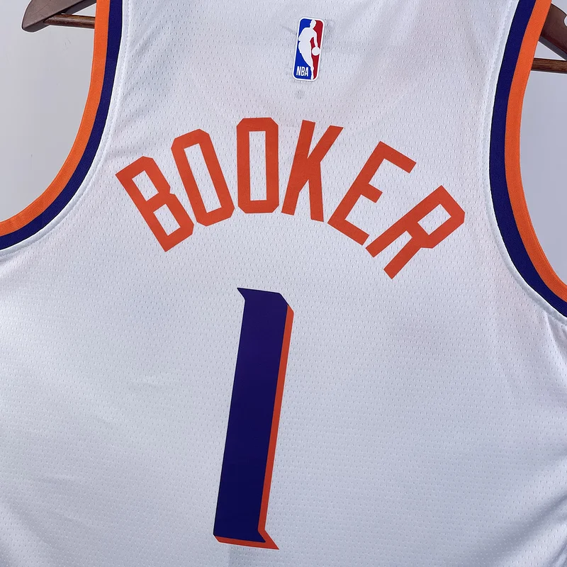 2024 Season NBA Phoenix Suns Basketball jersey Home White #1 BOOKER