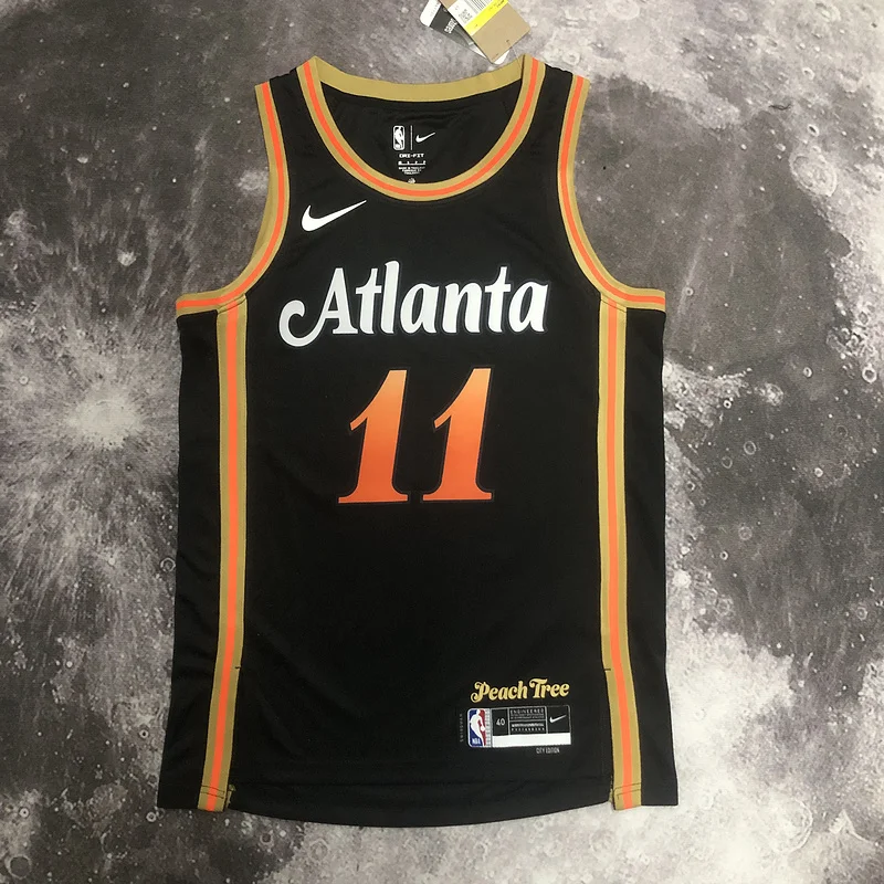 2023 Season NBA Atlanta Hawks Basketball Jersey city version #11 YOUNG