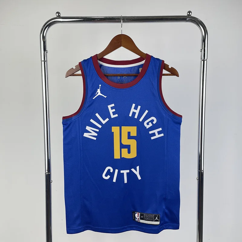 2021 Season NBA Denver Nuggets Basketball jersey trapeze limited #15 JOKIC