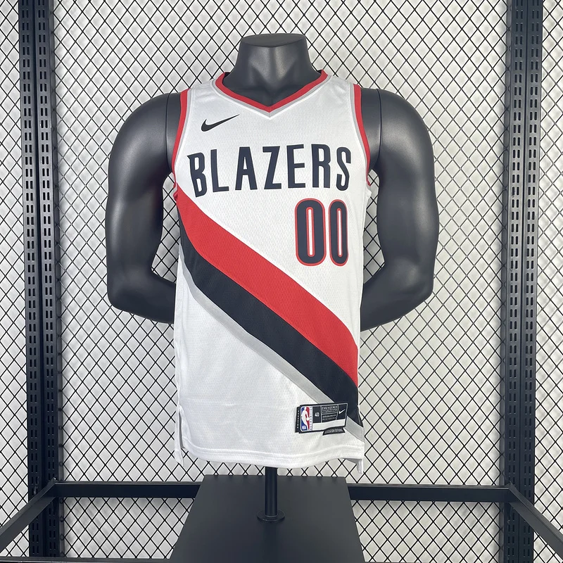 2023  Portland Trail Blazers Basketball Jersey   White  #00   HENDERSON