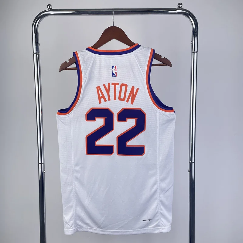 2023 Season NBA Phoenix Suns Basketball jersey White #22 AYTON