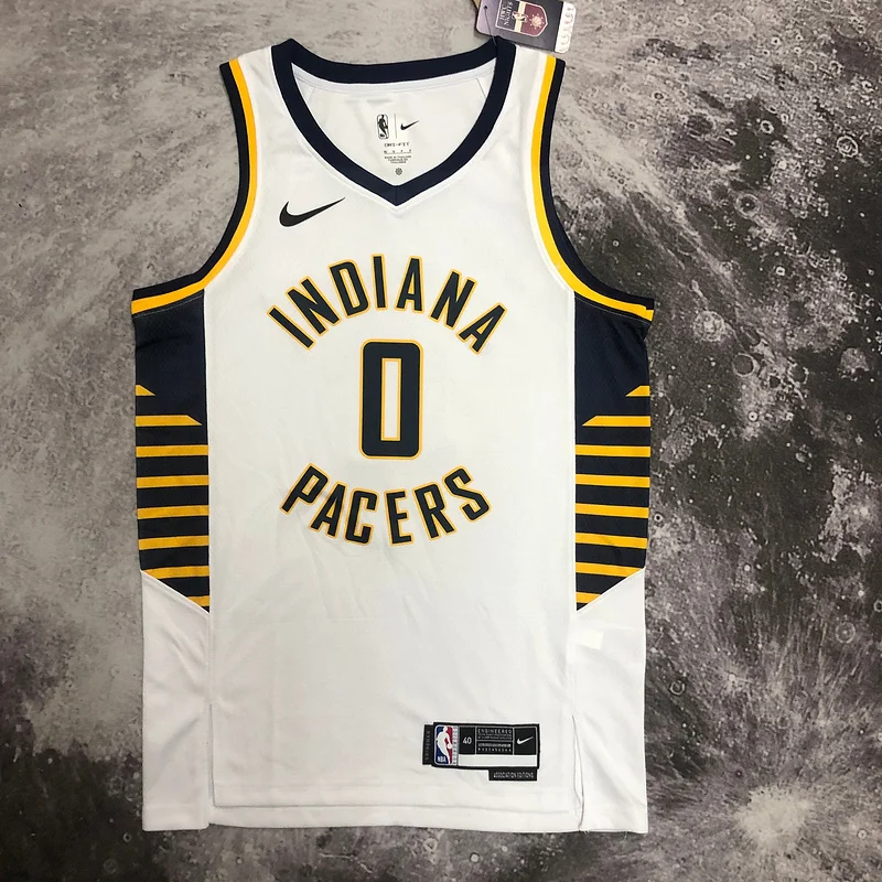 2023 Indiana Pacers Basketball Jersey Home #0 HALIBURTON