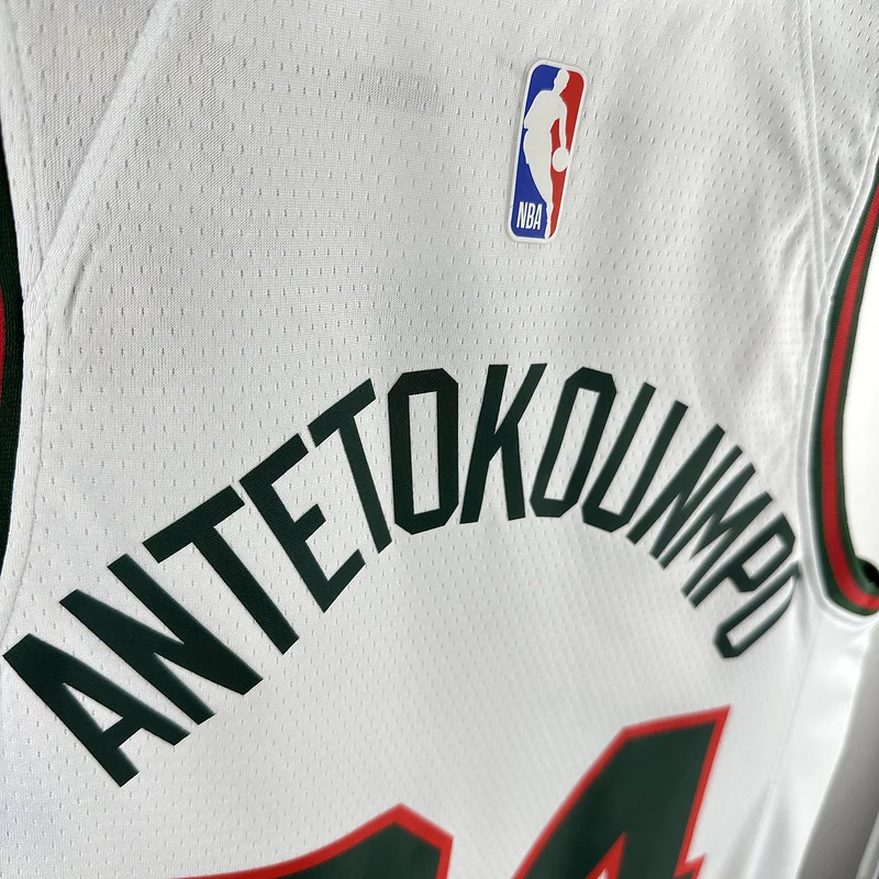 2018 Season NBA Milwaukee Bucks Basketball jersey Retro #34 Antetokounmpo