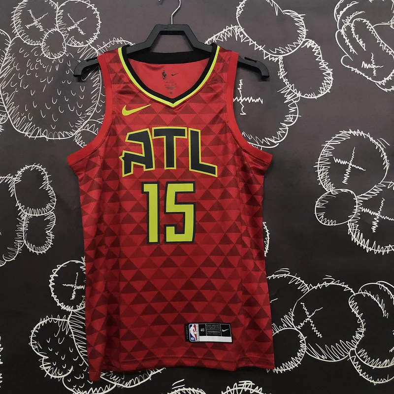 NBA Atlanta Hawks Basketball Jersey red #15 CARTER