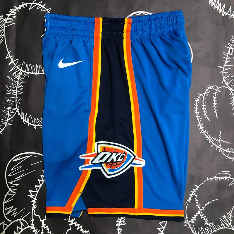 NBA Oklahoma City Thunder Basketball Blue Shorts