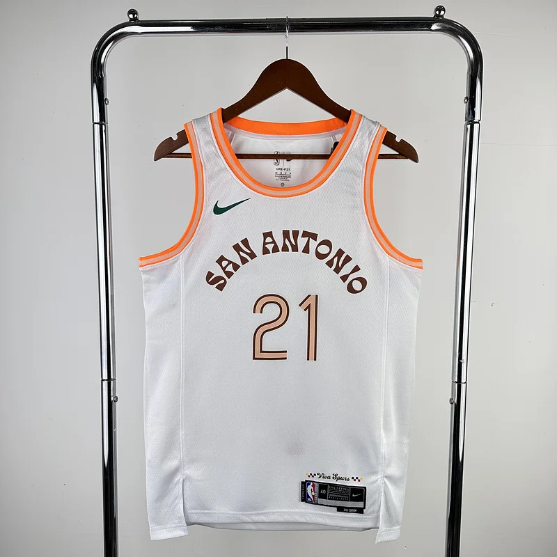 2024 San Antonio Spurs Basketball Jersey city version #21 DUNCAN