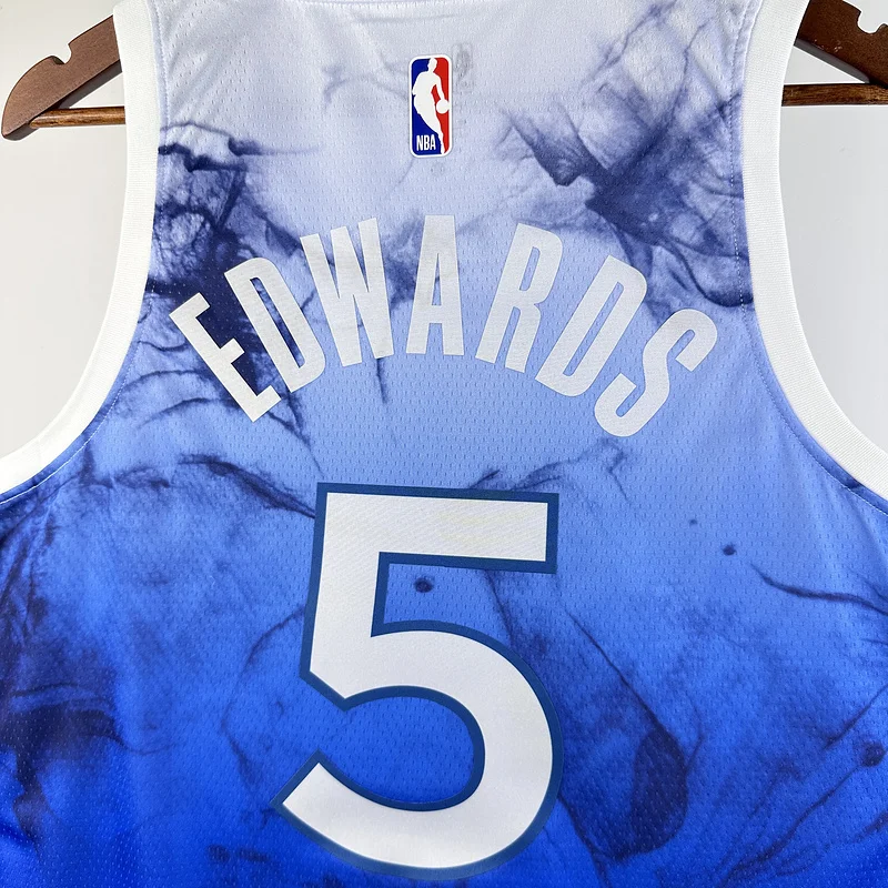 2024 Minnesota Timberwolves Basketball Jersey city version #5 EDWARDS