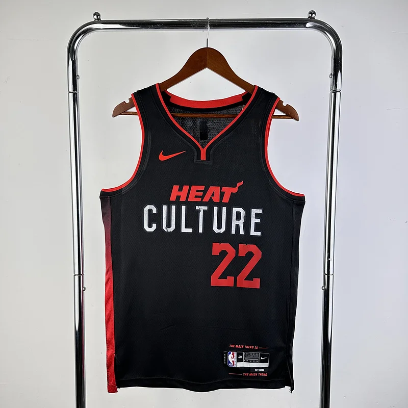 2024 Season NBA Miami Heat basketball jersey city version #22 BUTLER