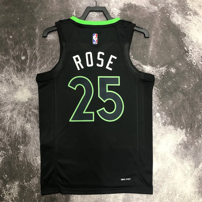 2023 Minnesota Timberwolves Basketball Jersey trapeze limited #25 ROSE