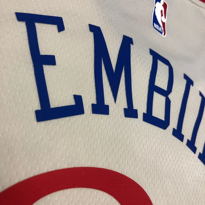 2020 Season NBA Philadelphia 76ers Basketball Jersey city version limited #21 EMBIID