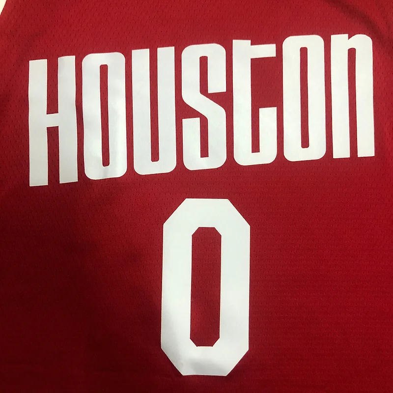 Houston Rockets Basketball Jersey Retro 红 #0 WESTBROOK