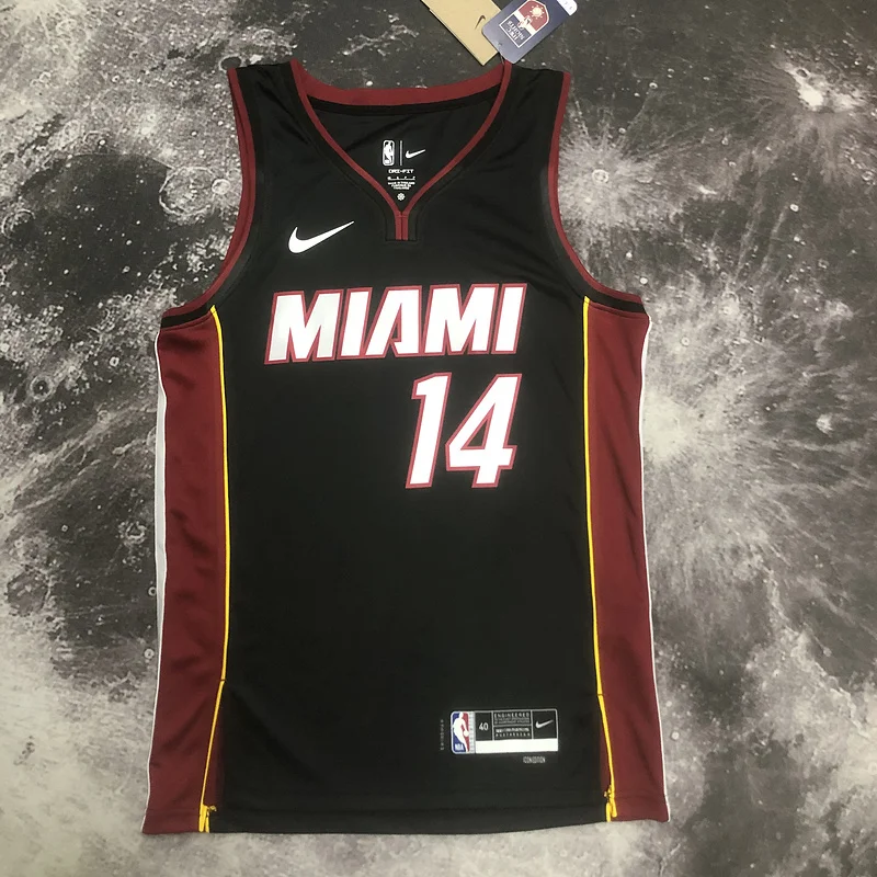 2023 Season NBA Miami Heat basketball jersey V-neck Black #14 HERRO