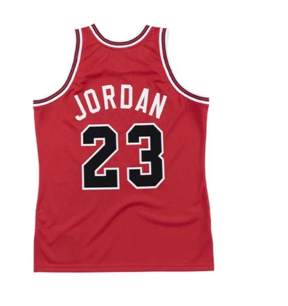 MN Hot Print Retro NBA Chicago Bulls Basketball jersey 1984 1985 Season red #23 Jordan