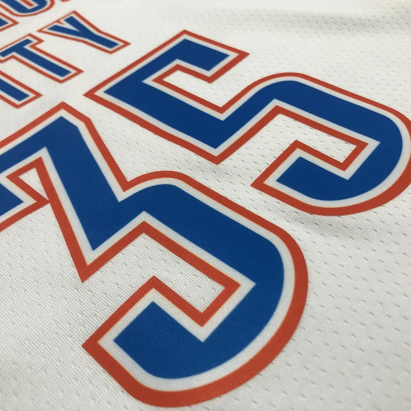 NBA Oklahoma City Thunder Basketball Jersey White #35 DURANT