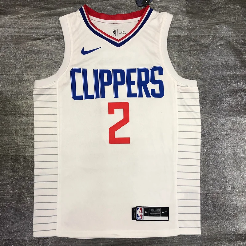 2020 Season NBA Los Angeles Clippers Basketball jersey  limited  White  #2  LEONARD