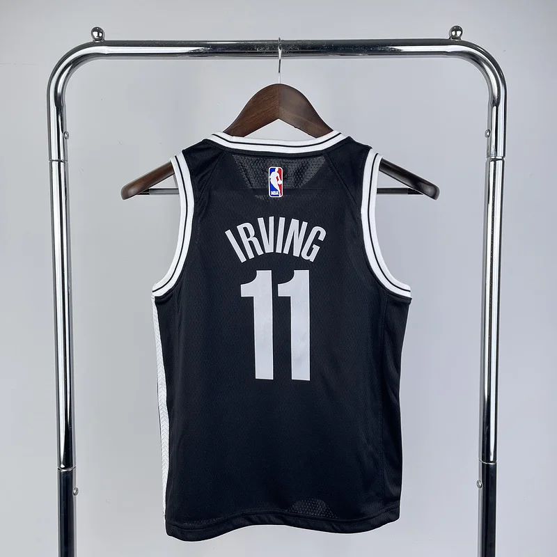 Youth kids Basketball Jersey Brooklyn Nets Black #11 IRVING