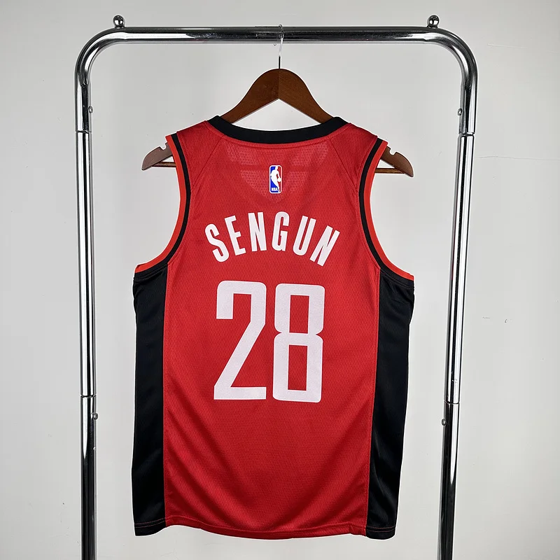 2023 Houston Rockets Basketball Jersey Aawy Red #28 SENGUN